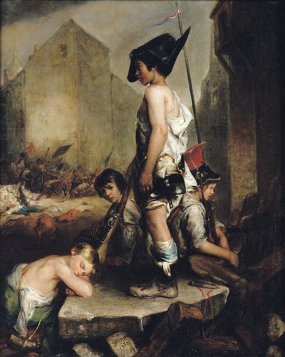 Die kleinen Patrioten, 1830 von Philippe Auguste Jeanron